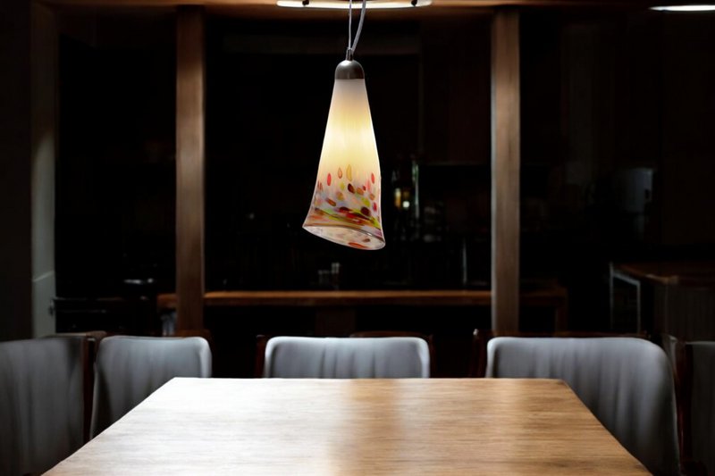 Hængende lampe Murrina Lang | Glas vedhæng | Design hængende lampe