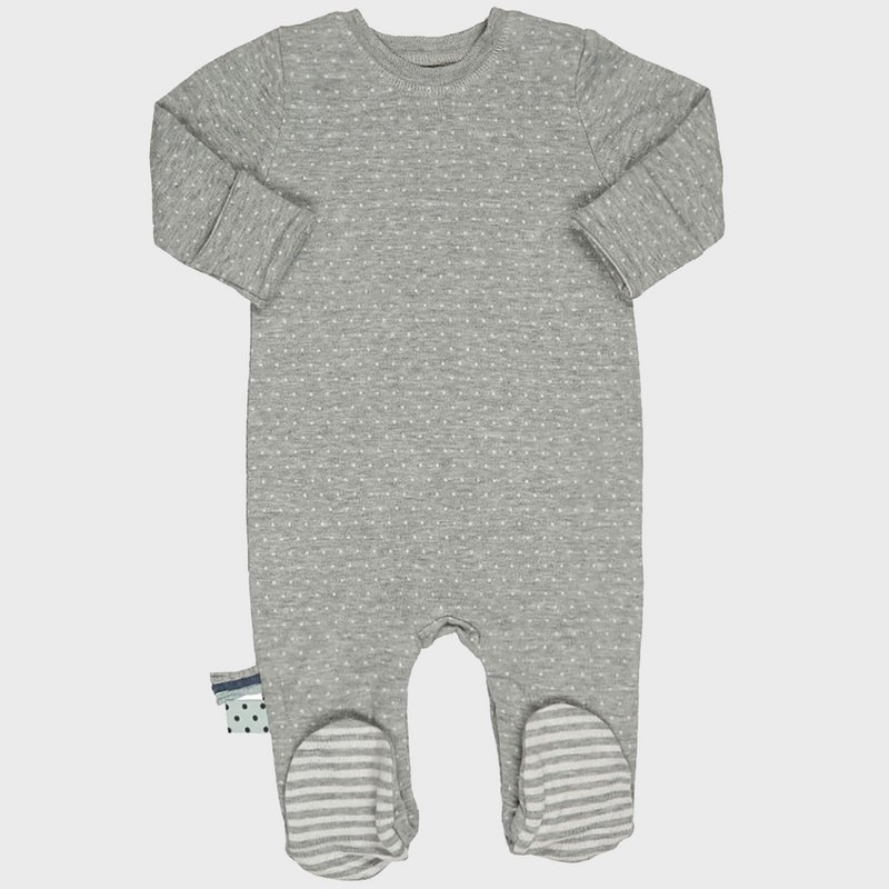 OrganicEra Organic Baby Footed Sleepsuit, Grey