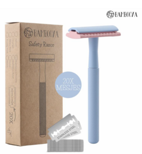 Sicherheitsrasierer + 20 Rasierklingen – Farbkollektion – Frosty Pink
