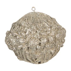 Christmas bauble Ø 8 cm gold -colored plastic Christmas tree decorations