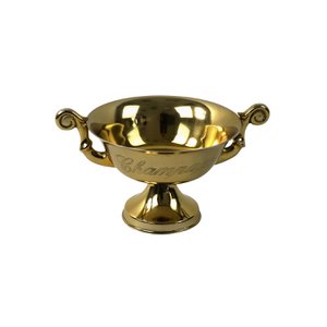 Champagne bowl, gold, aluminum, 39x28x 20 cm