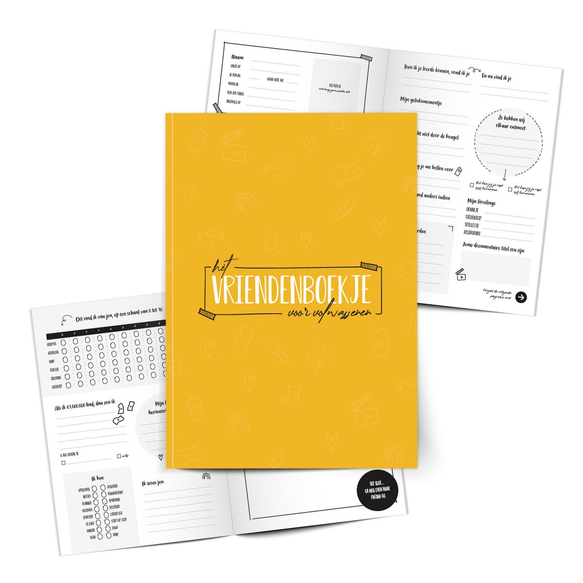 The Friends Book for Adults | Fill-in book (A5)