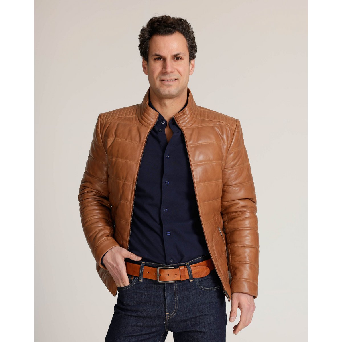 Rumford │ Lederpufferjacke
