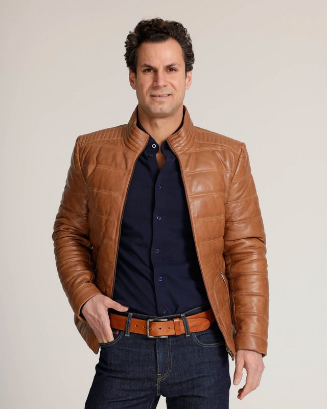 Rumford │ Leather Puffer Jacket