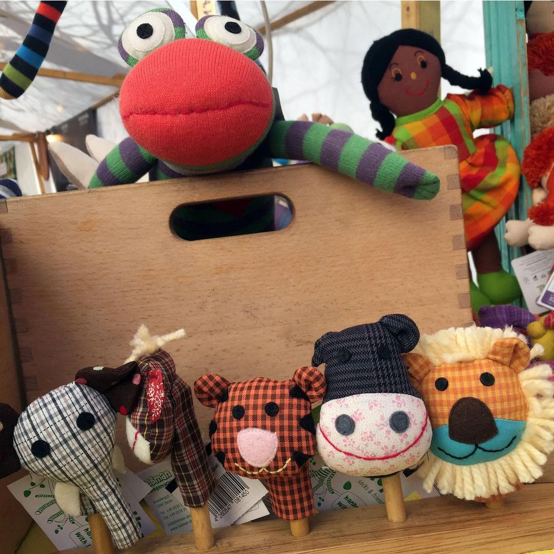 ippopotamo burattino da dito