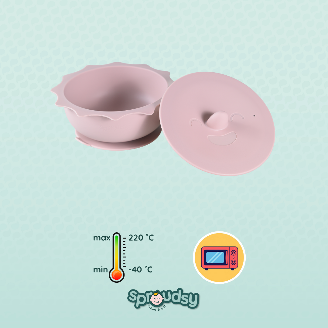 Baby bowl with suction cup – Clouds
