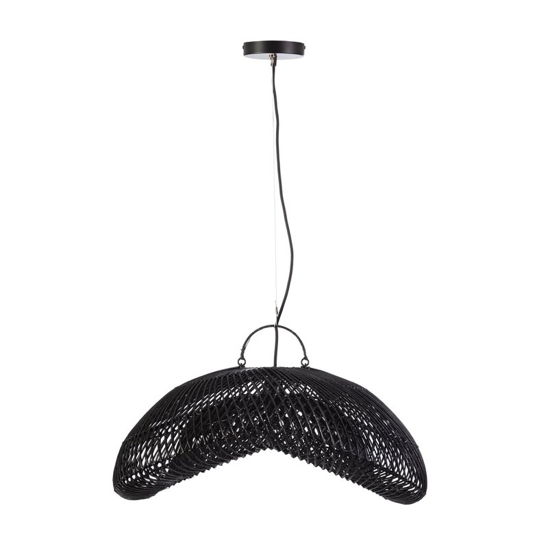 DECKENLEUCHTE 70X60X35/200 SCHWARZES RATTAN TH7984101