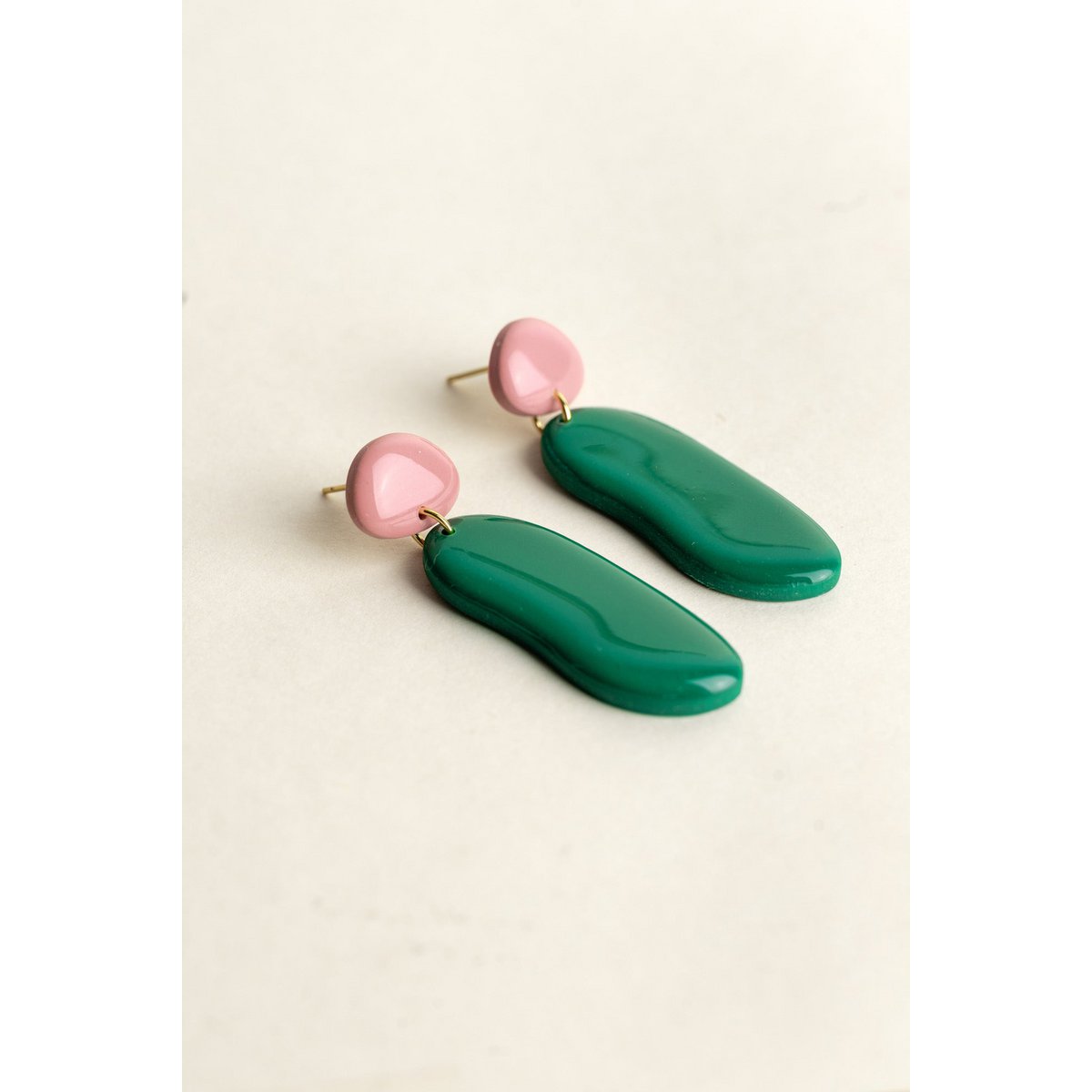 Boucles d'oreilles Nora - Bloom / Émeraude