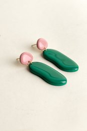 Boucles d'oreilles Nora - Bloom / Émeraude