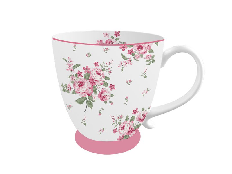 Taza de porcelana Bella Roses 430 ml Isabelle Rose