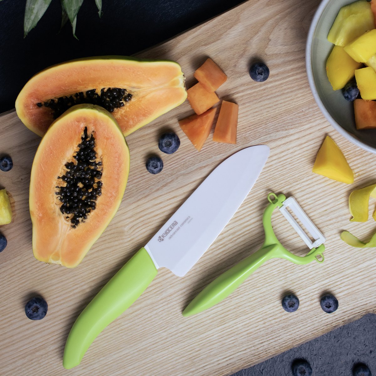 GREEN GEN ceramic santoku knife, blade: 14 cm