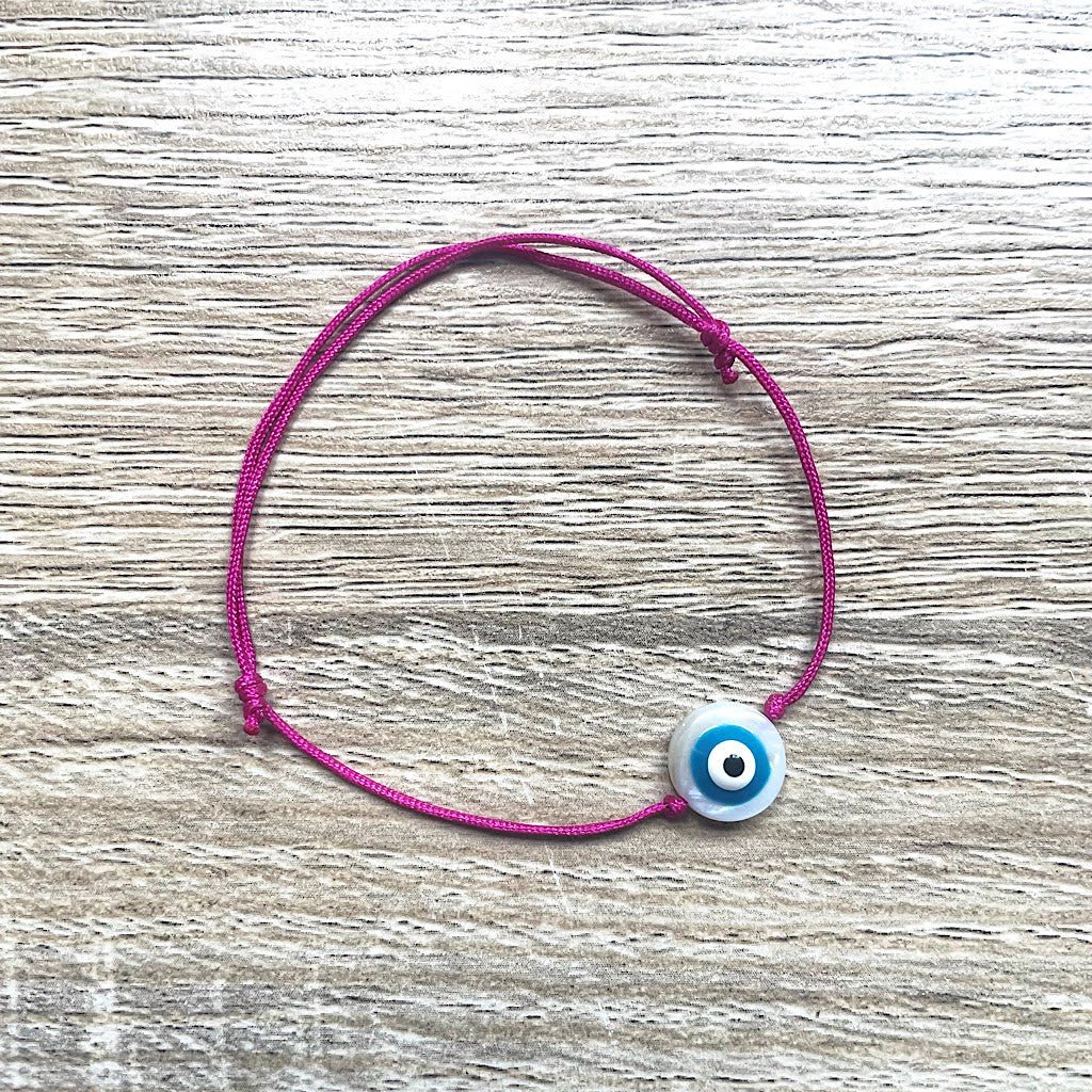 Pulsera de cordón deslizante Lucky Blue Eye