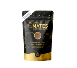 Kerst Black / Gold Chocomates (Milk) - Hot Chocolate 