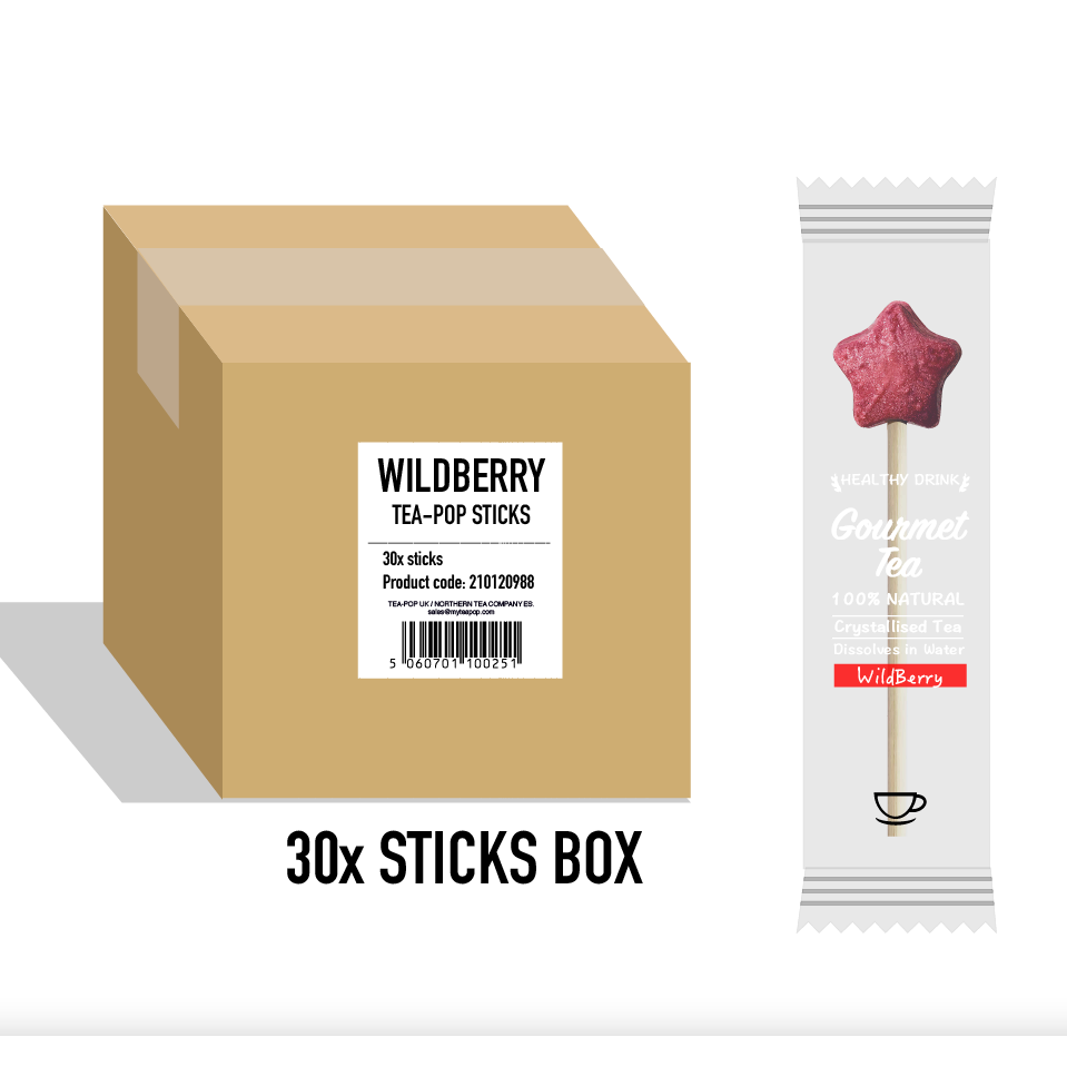 30 WildBerry Punch Tea-Pop Sticks (Without packaging and trays) Copy