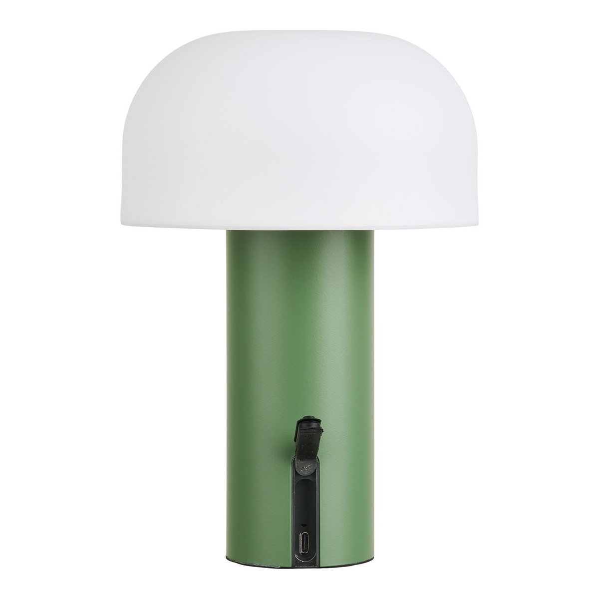Soham LED Lamp, rechargeable, white/green