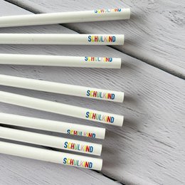 Potlood “Schoolkind” – wit – cadeau voor schoolinschrijving