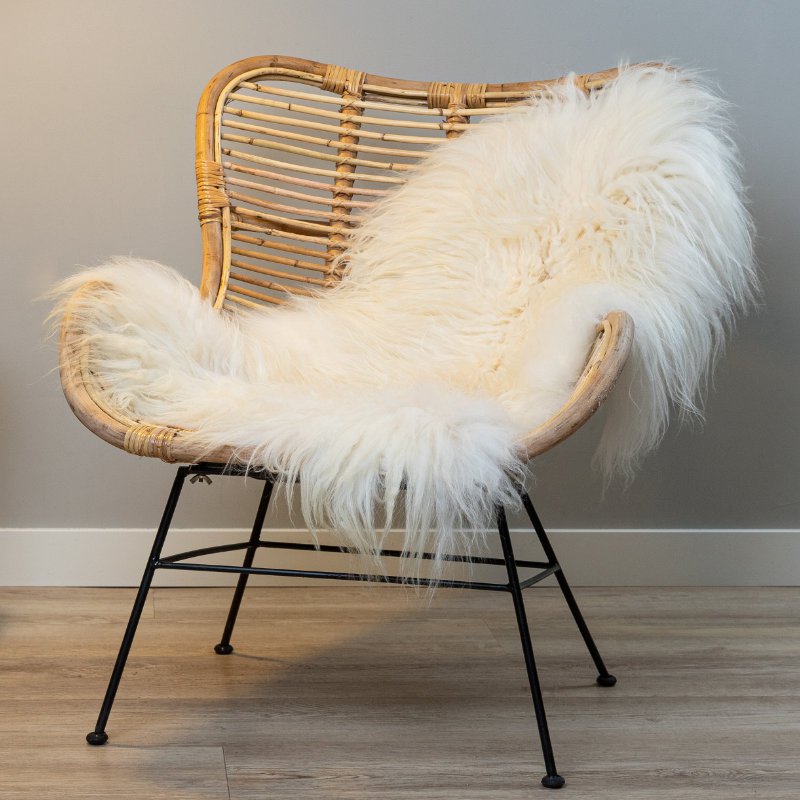 Peau de mouton WOOOL - Blanc islandais CURLY