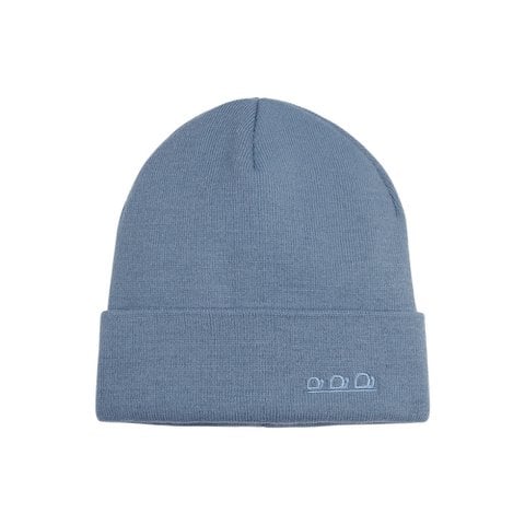 K5001P | ORTLES – Unisex-Mütze aus röhrenförmigem Glattstrick, hergestellt in Italien. Luftfahrtfarbe