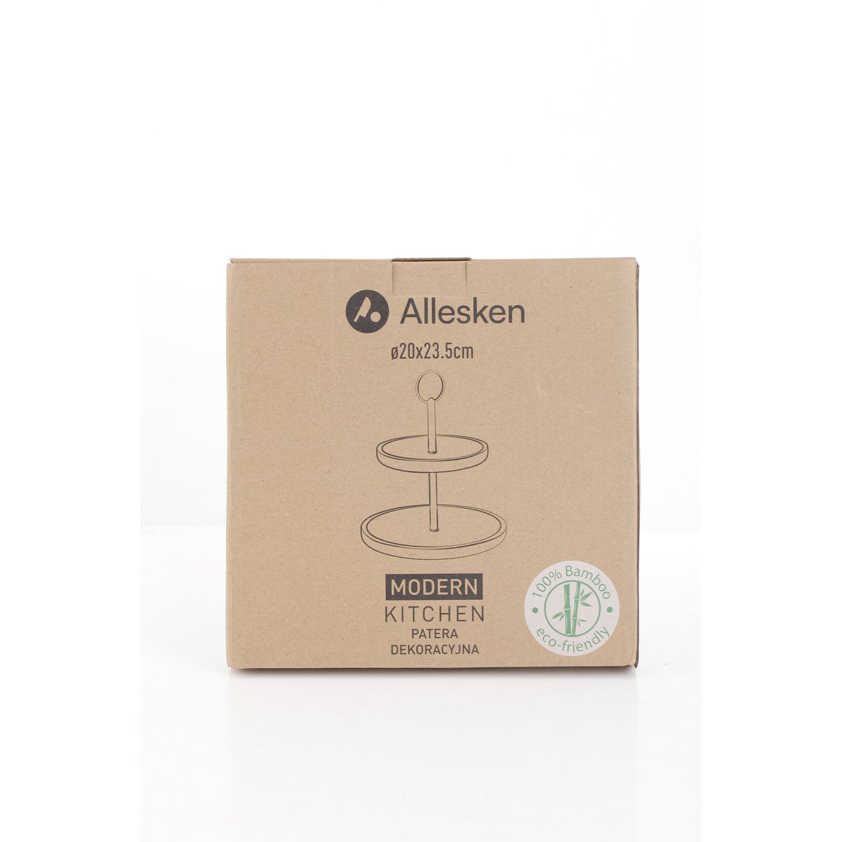MODERNE KEUKEN Decoratieve schaal D15 en 20 cm H23,5 cm, 2 niveaus