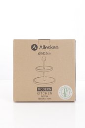 MODERNE KEUKEN Decoratieve schaal D15 en 20 cm H23,5 cm, 2 niveaus