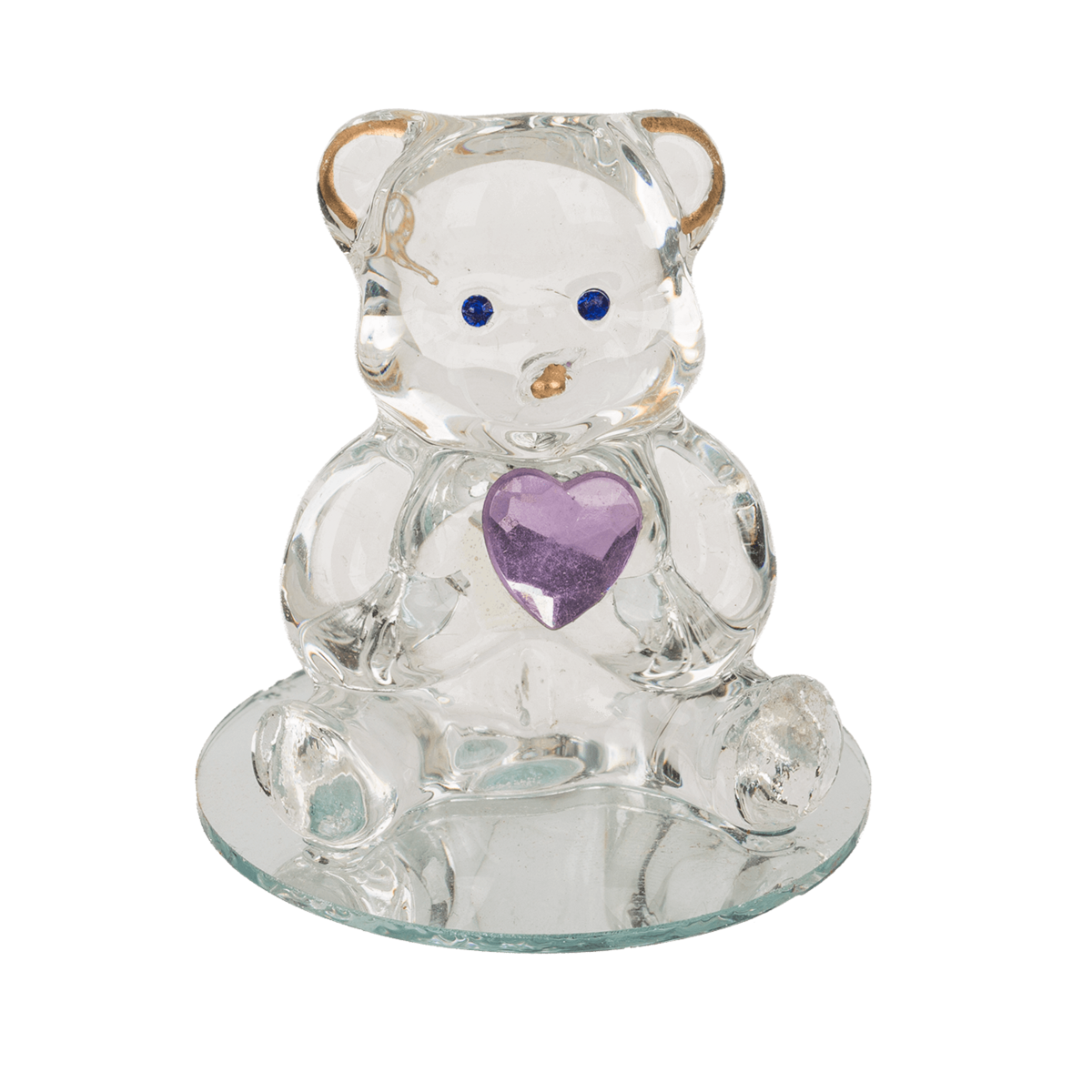 Glass Bear with Heart,