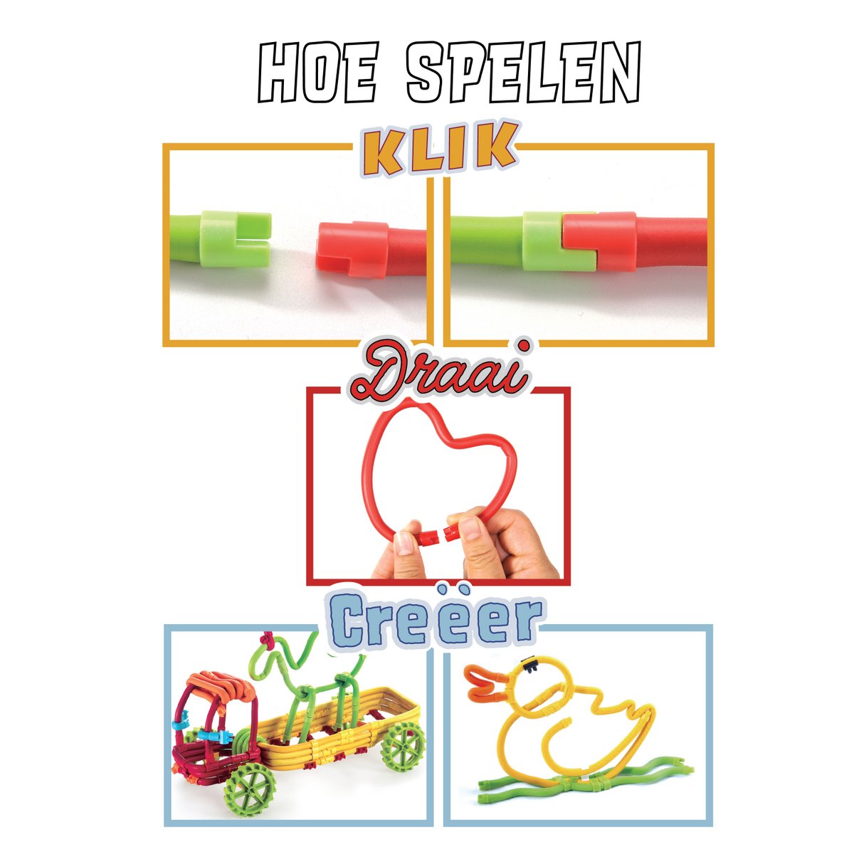 Spaghetteez 70stuks set- flexibele knutselstaafjes
