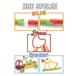 Spaghetteez 70 stk sæt - fleksible håndværkspinde