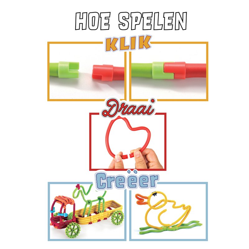 Spaghetteez 70 stk sæt - fleksible håndværkspinde
