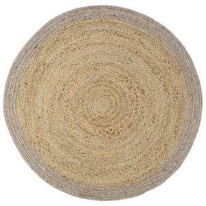 YHUKI TAUPE M jute & wollen vloerkleed