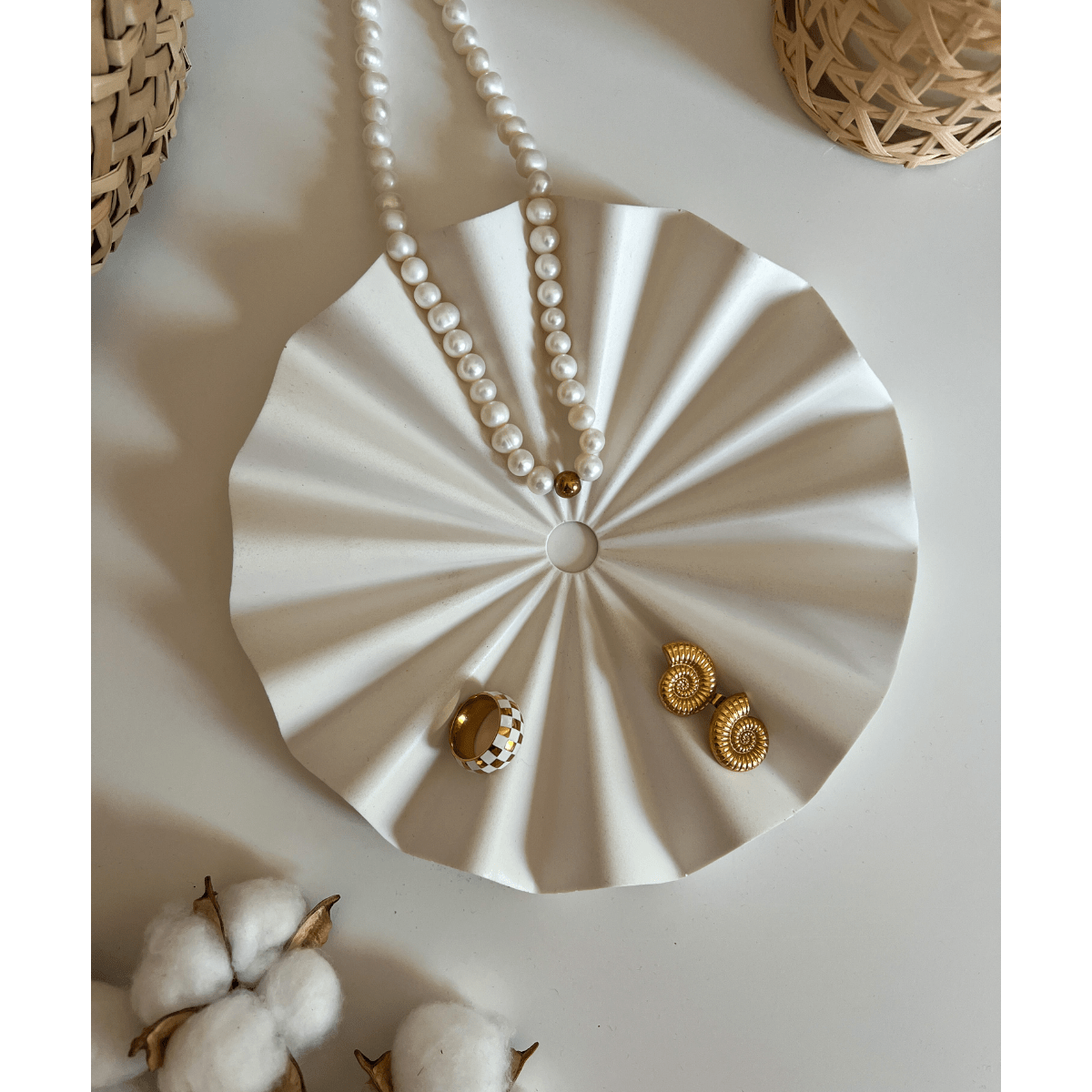 Plateau Ripple Blanc