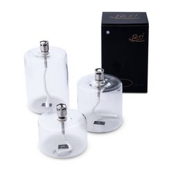 Oil lamp Cylinder chrome L