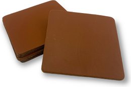 Sous-verres Cuir cognac 100% cuir de vache