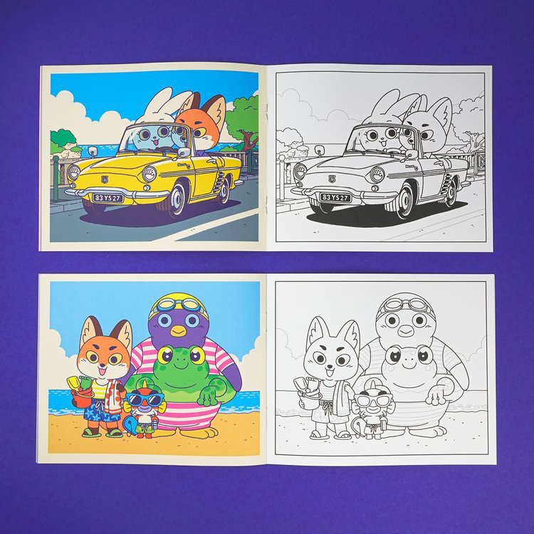 Pequeño cuaderno para colorear "Rémi et Compagnie" - 28 páginas