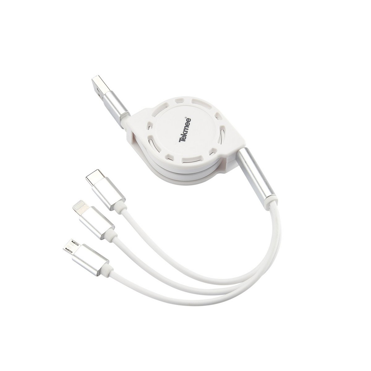 3-in-1 Cable with Iphone, Smartphone Connectors