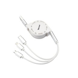 3-in-1 kabel met iPhone-, smartphone-connectoren
