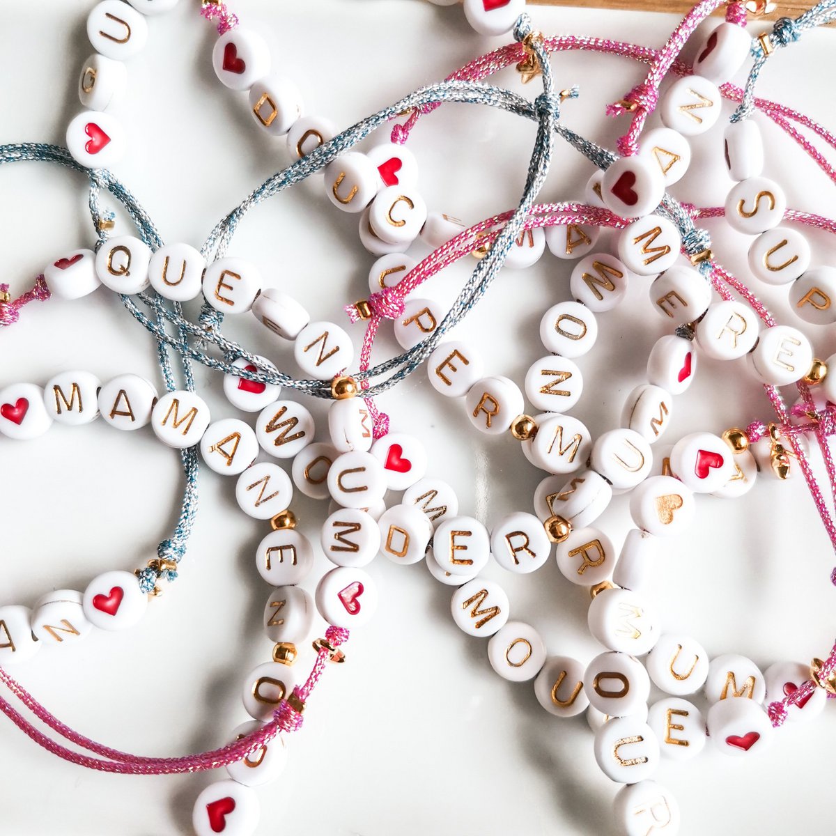 Bracelet cordon Fête des Mères