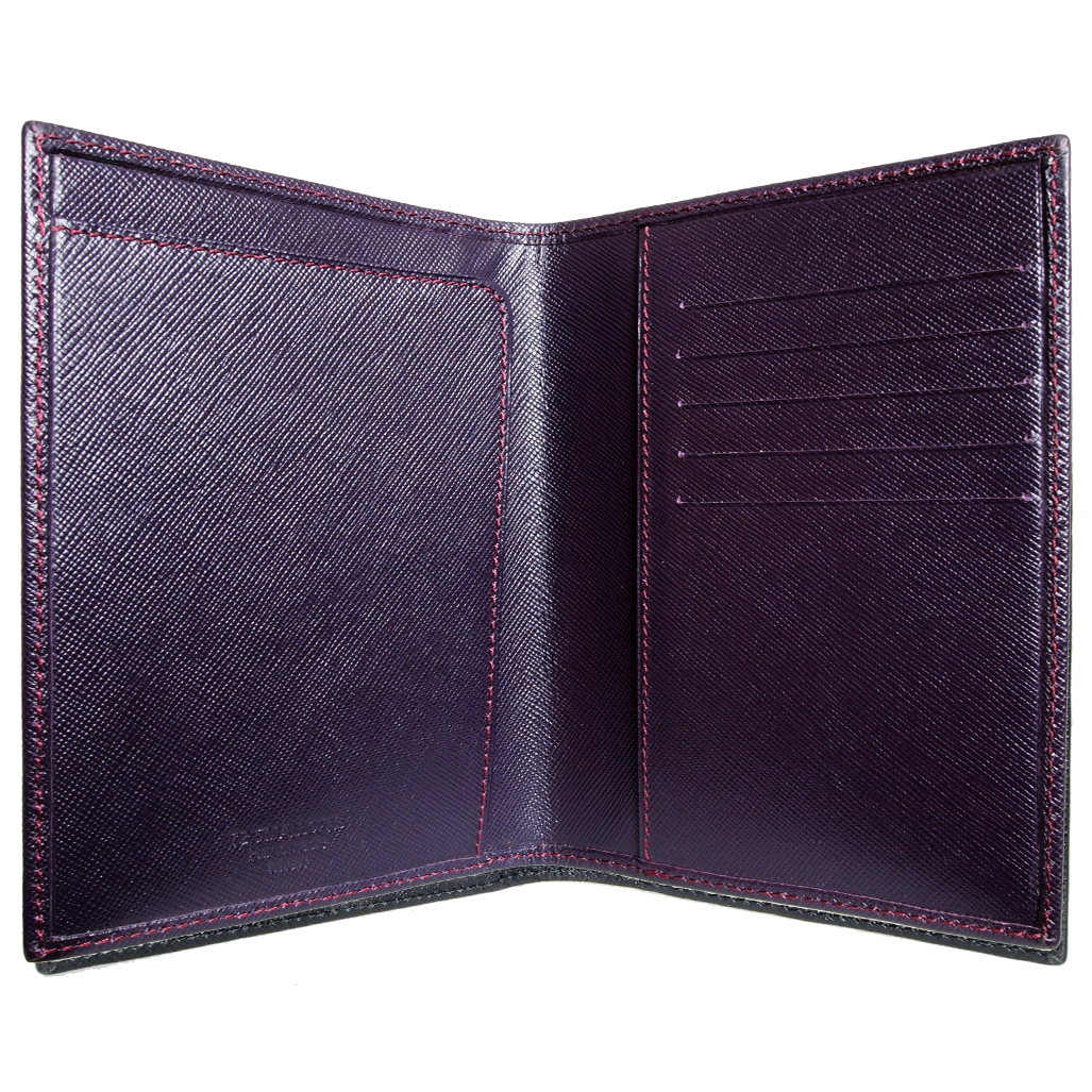Saffiano Paspoorthoes Bordeaux