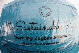 Recycelte Kordelzug-Müllsäcke 20l, Blauer Engel zertifiziert