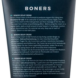 Boners - Crème retardateur d'orgasme - 100 ml