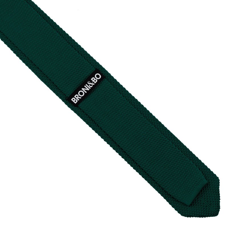 Cravatta in maglia verde