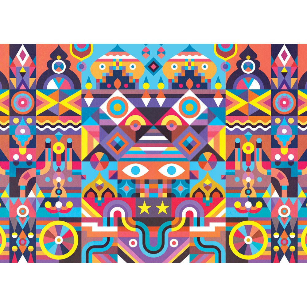 Symmetri Jigsaw Puzzle (1000 brikker)