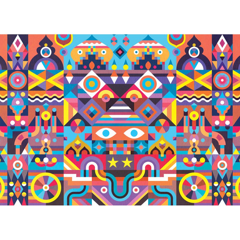Symmetri Jigsaw Puzzle (1000 brikker)