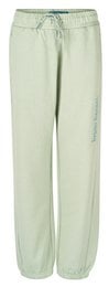 Mint green women's sweatpants with drawstring waist and relaxed fit.