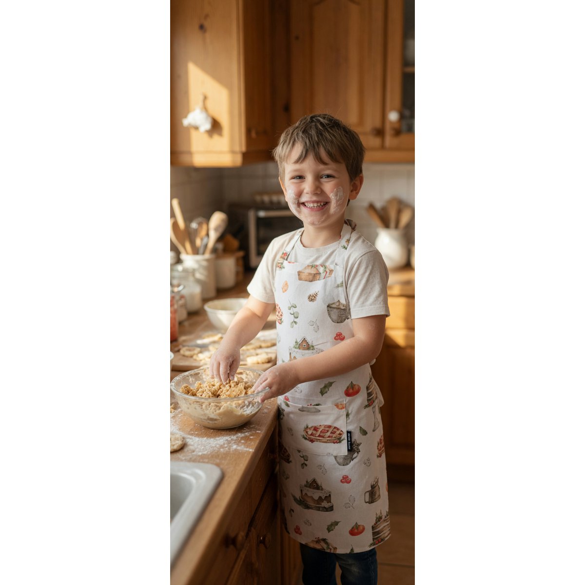 Delantal de pastel niño