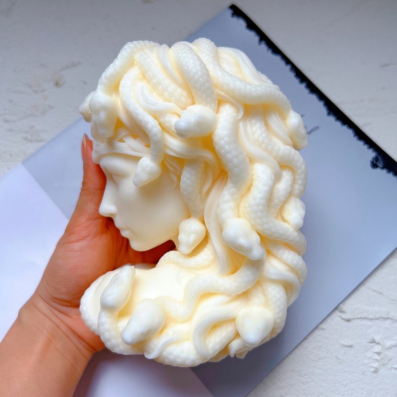 Medusa Profile Candle