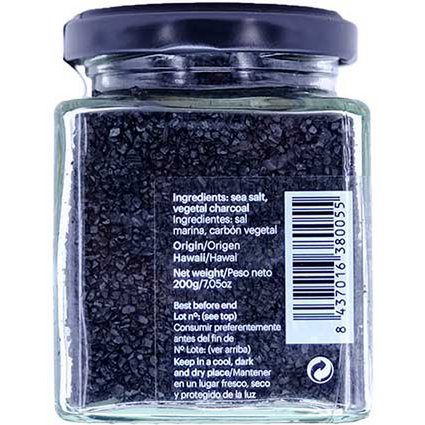 Schwarzes Lavasalz Molokai - Hawaii - 200g