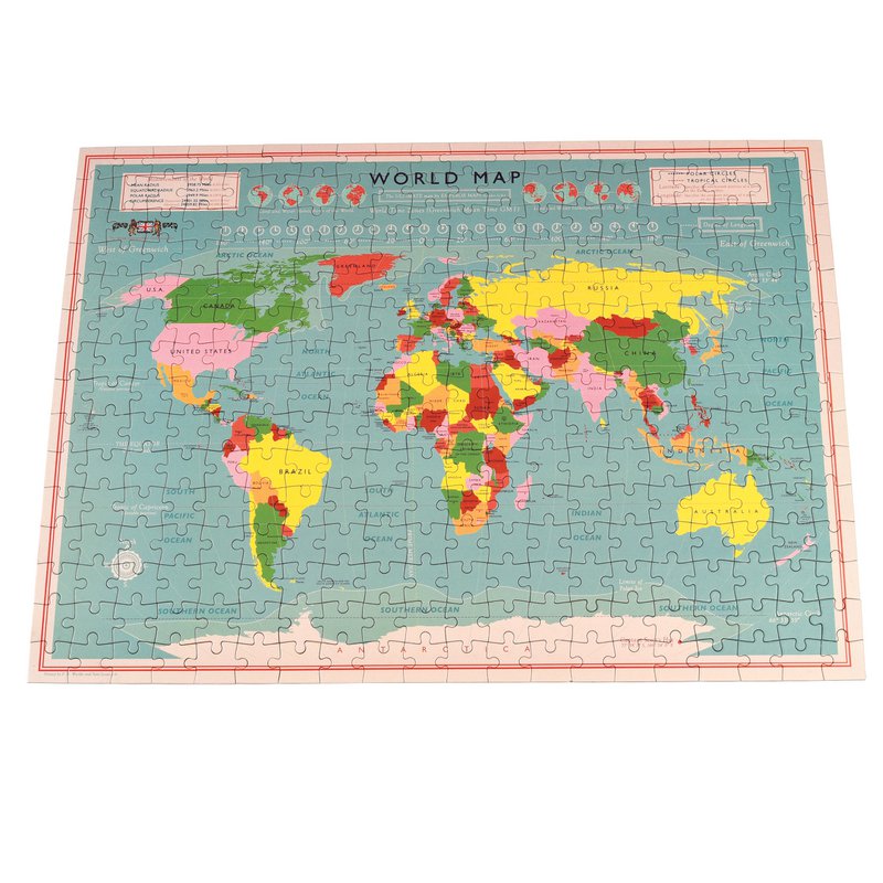 Puzzle w tubie (300 szt.) - Mapa Świata