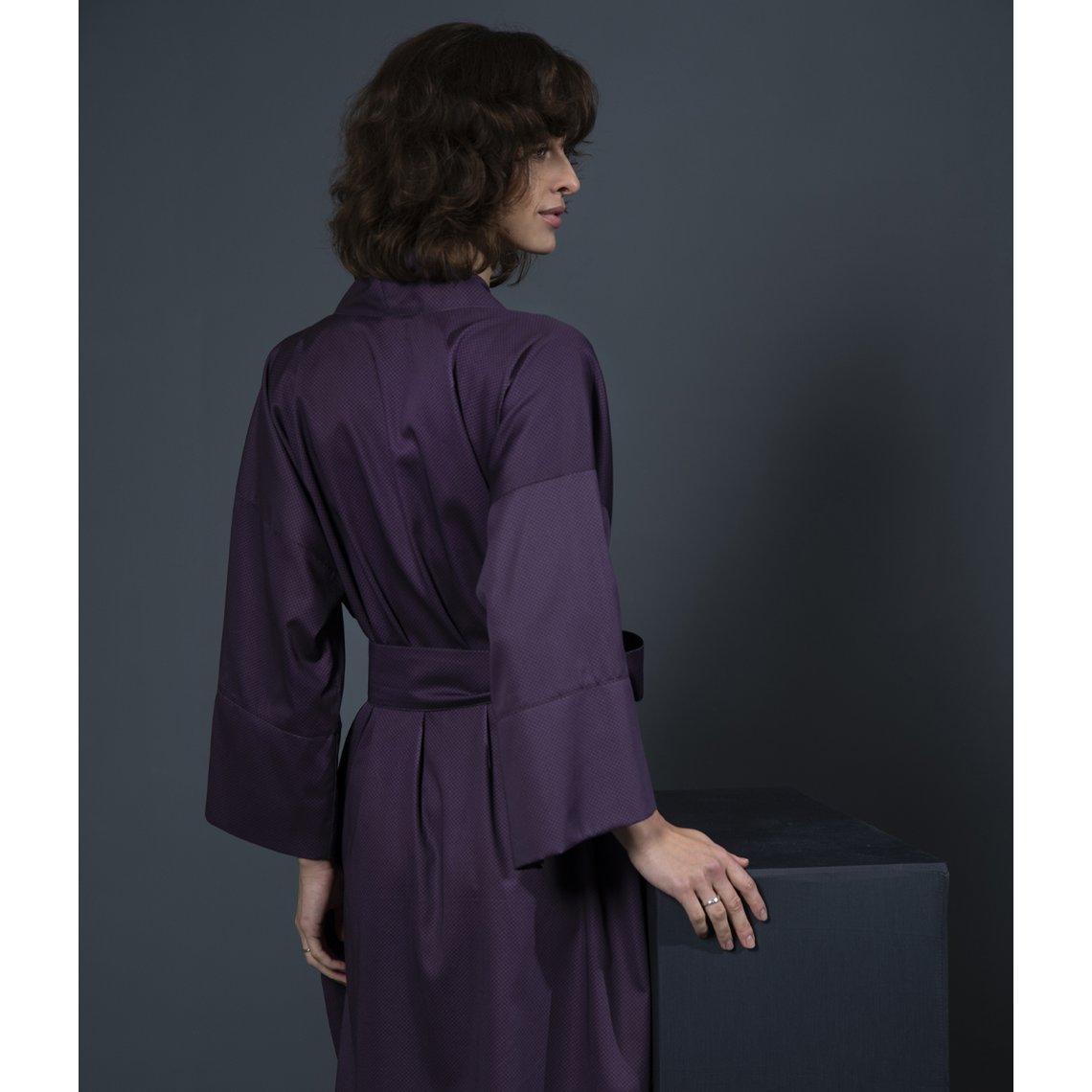 Albornoz Kimono Espalda De Malla