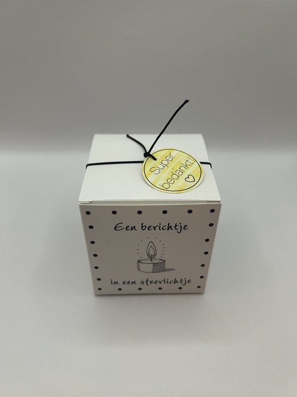 Message in a mood light - Thank you very much!