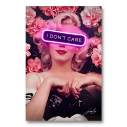 Marilyn i don't care | Led Wall Art